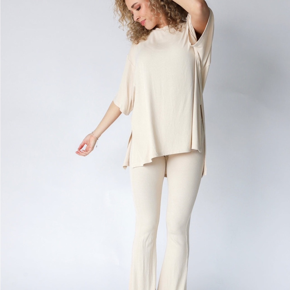 Foxy Kind All Weekend Long Pants Oatmeal